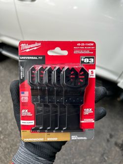 Milwaukee OPEN-LOK Variety Oscillating Blade Set w/ Japanese Hardwood Blade (5-Piece)