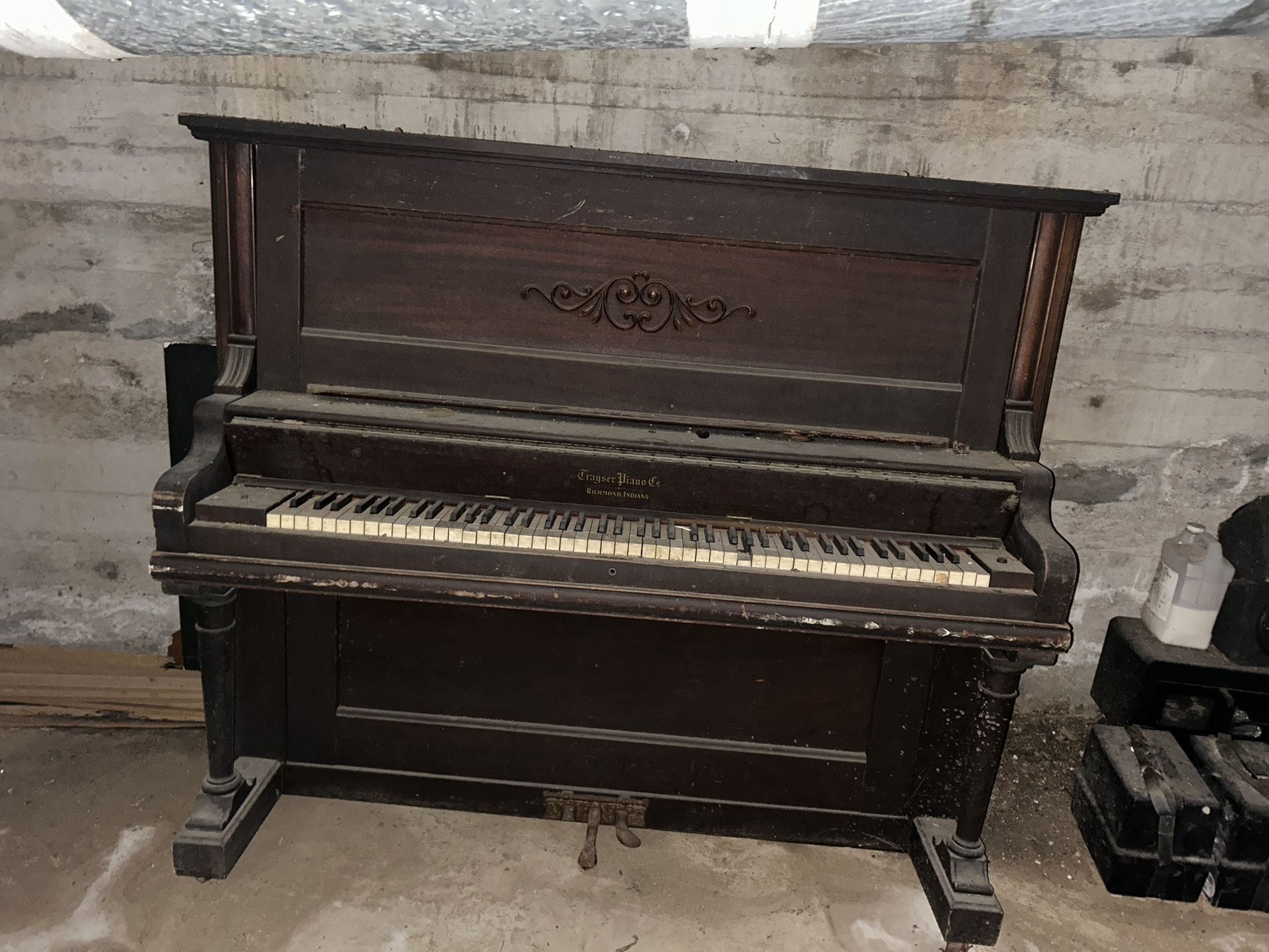 Super Old Trayser Piano. Been In Storage For Decades