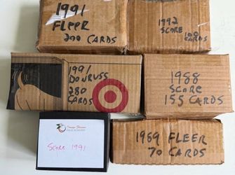 955 Baseball Cards - Score, Fleer & Donruss Bulk Lot - Griffey, Bonds, Jackson, McGwire, Mattingly
