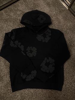 Monochrome Denim tear hoodie