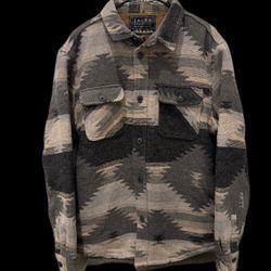 Jachs Men's Shirt Jacket Regular Fit Wool Blend Exterior, Tan Size M