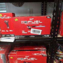Milwaukee M18 Fuel 4-1/2-5" Braking Grinder W/ONE KEY Slide Switch Lock On 