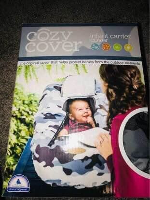 Cozy Cover Infant Carrier Cover - Black Camo