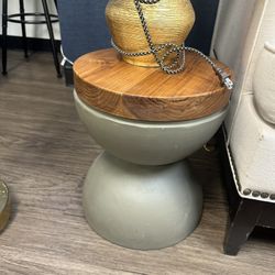 Stone Hemisphere Side Table
