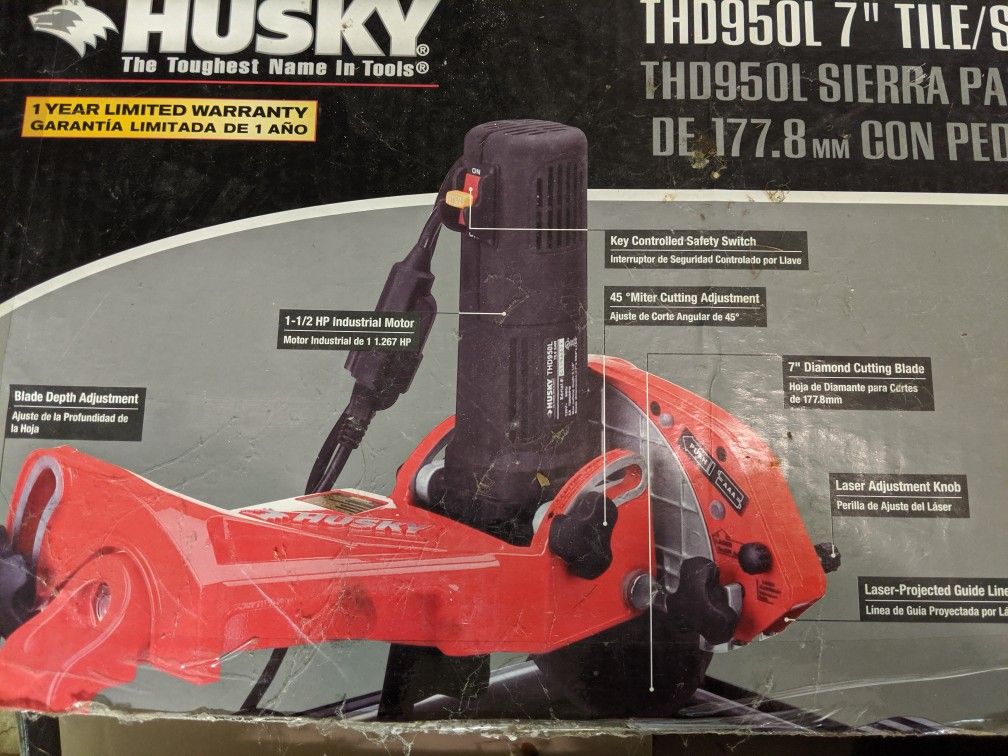 Wet tile saw Husky THD950L 7" for Sale in Snohomish, WA OfferUp