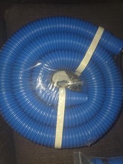 2-Pack Blue Pool Hose, 1.25 in x 3 ft, Corrugated Filter Pump Connector, New