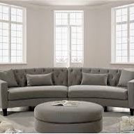 New Curved Button Tufted Sofa Sectional
