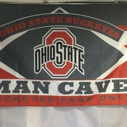 Ohio State Man Cave Wall Flag (3’x5’)