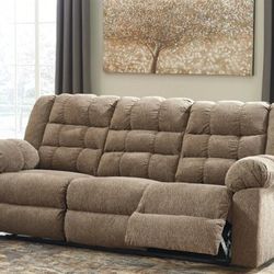 Workhorse Cocoa Reclining Sofa

