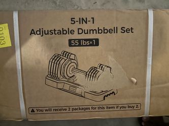 Adjustable Dumbbell 55lb - 1 dumbbell NEW