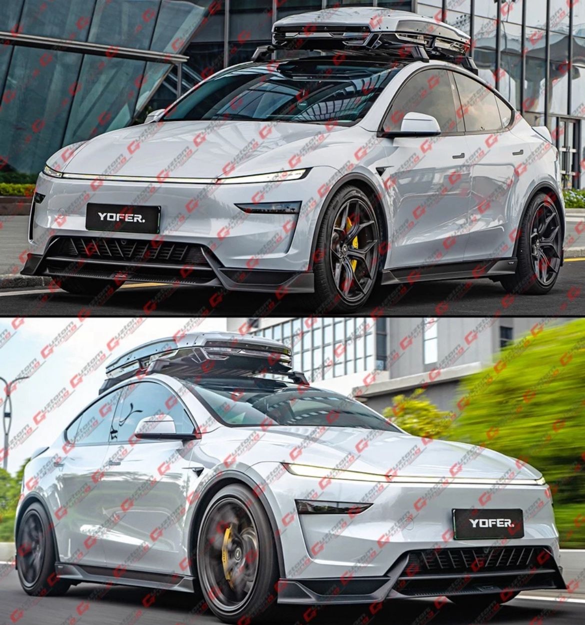 25-26 Tesla Model Y Matte Black Front Bumper Lip