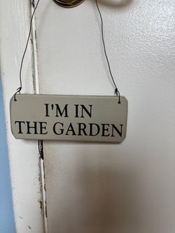 Door hanging wood signs