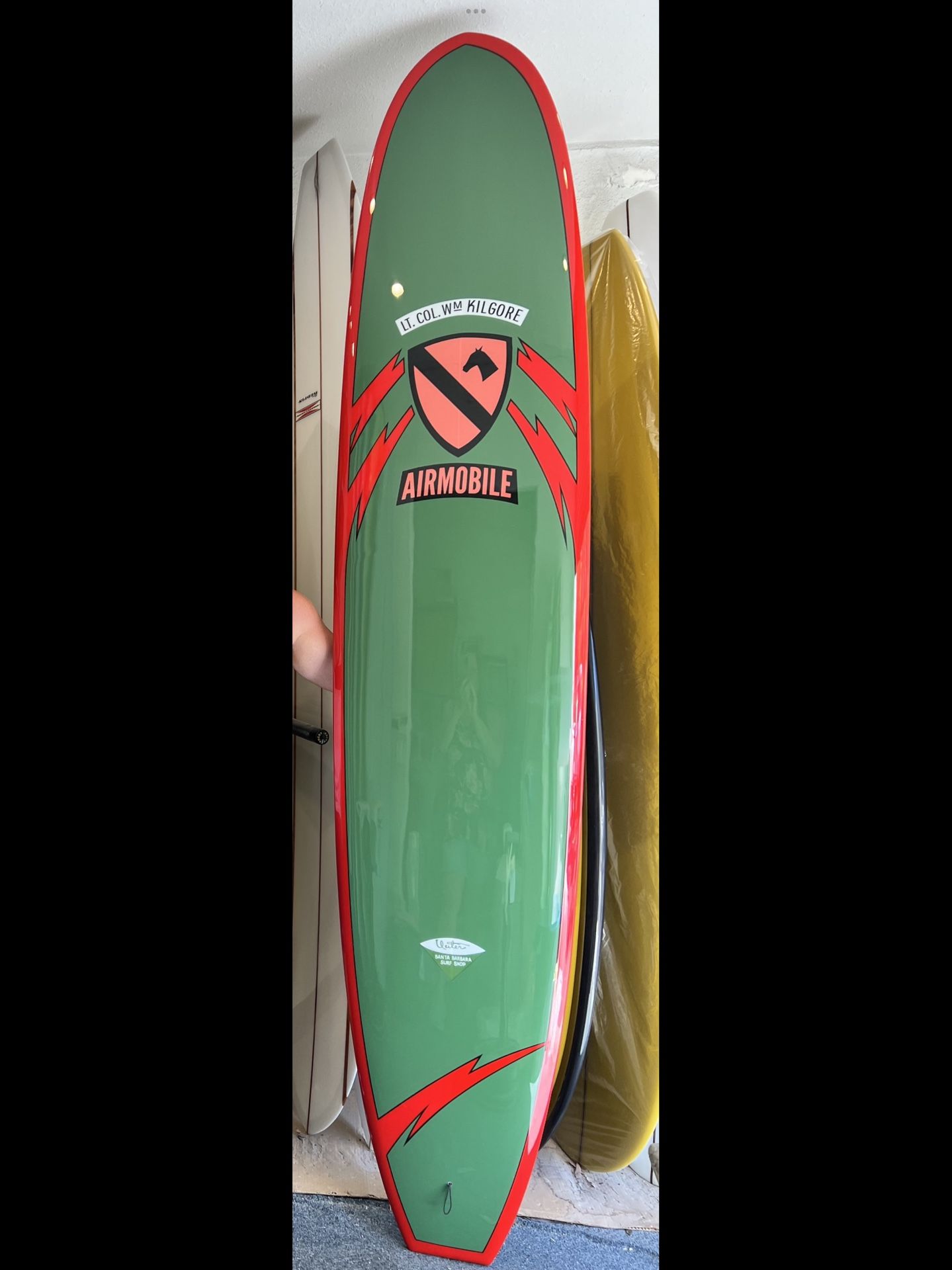 1 of 1 Apocalypse Now Replica Surfboard Longboard - brand new