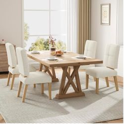 New HOMRELEXA Wooden Dining Chairs Set of 4,