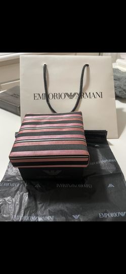 Authentic Armani silk tie with  Matching Cufflinks- Limited Edition 