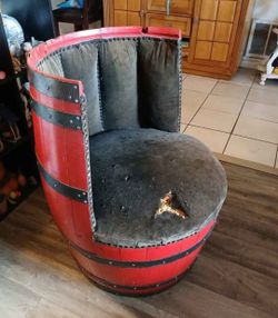 Whiskey Barrel Chair #1