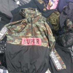 Camo Windbreaker (S)
