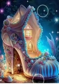 Enchanted Shoe House 5D Diamond Painting