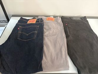 36x30 blue 511 Levi’s / 36x32 grey 511 Levi’s / 38x32 511 Levi’s.