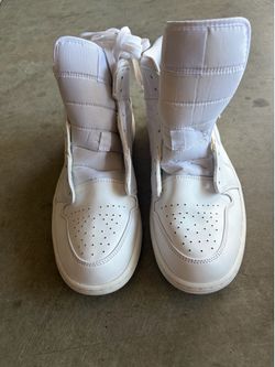White Jordan high tops Sz12