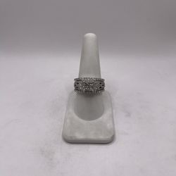 24kt Gold Trio Diamond Engagement Style Ring Set