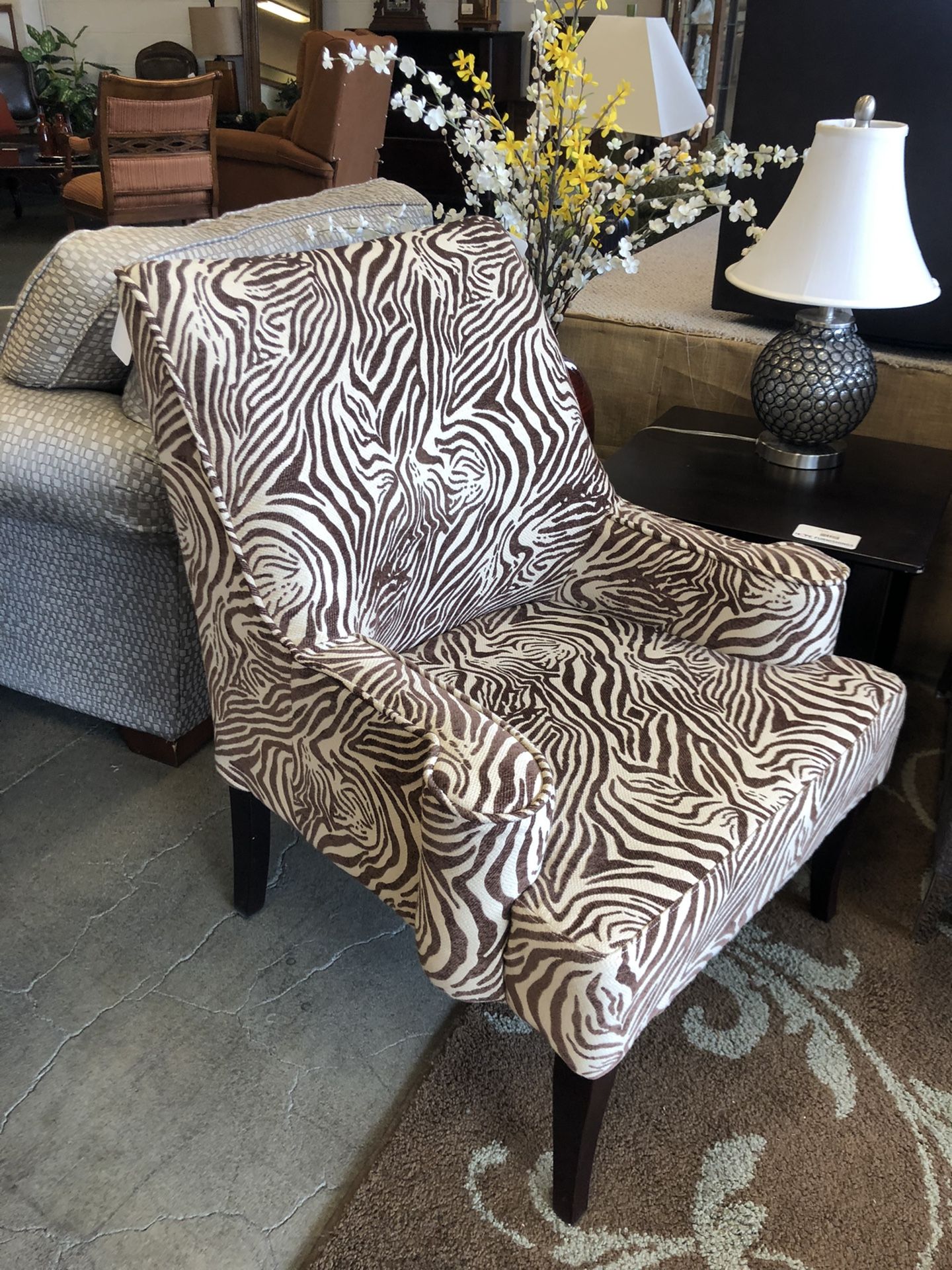 Pier 1 Zebra Accent Chair