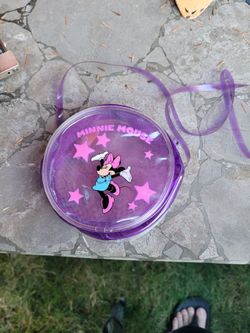 Minnie Mouse Purple Jelly Crossbody Bag
