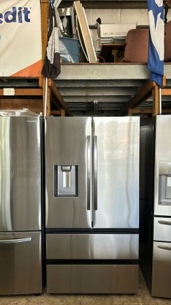 Samsung 4-Door Refrigerator (French Door Fridge with Drawer Freezer) Stainless Steel - Water Dispenser LED Lighting