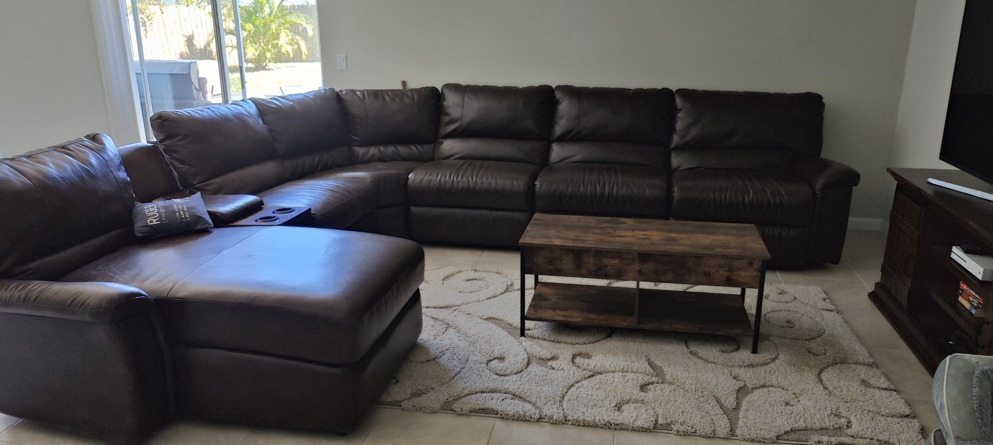 La-Z-Boy Leather Sectional Couch