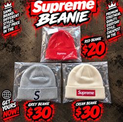 Supreme Beanie (Was $30 On Sale For $40, Sale Ends On Soon)