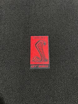 Lloyd Mats Trunk Mat Carpeted Mustang 15-23 Black w/ Red Shelby GT350 Badge Logo w/o Shaker Subwoofer