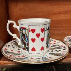 Elizabethan Poker Tea Cup Set Of 3