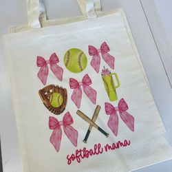 Soft Ball Mom Tote Bag 