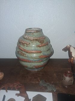 Handmade Glazed Ceramic Pottery Vase