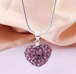 Swarovski Heart Sterling Silver Necklace