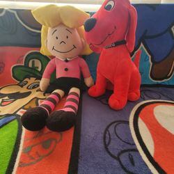 Clifford The Big Red Dog & Emily Elizabeth Plush Lot