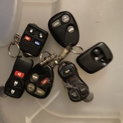 Various Car Remotes 