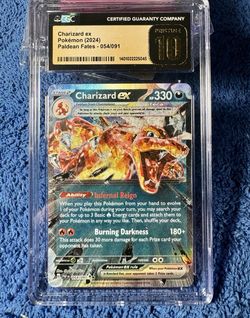 Charizard ex Paldean Fates 054/091 CGC Pristine 10
