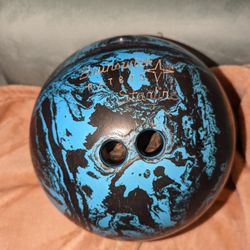 Brunswick Blue And Black Marble Bowling Ball