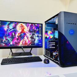 DELL Starter Gaming PC 4 Core I5 @ 3,3 GHz. Nvidia GTX 645. 128G SSD, 1T HDD, 12G RAM. WIFI. USB 3.0. 600W PSU. 22” Monit/Keyb,Mouse. Win11 Pro