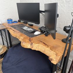 Live Edge Computer Desk