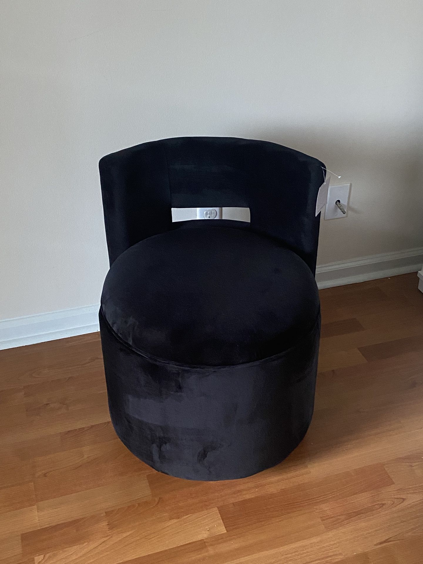 360 Degree Swivel Upholstered Accent Chair With Storage