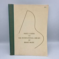 Index Guides To The International Library Of Piano Music Softback Book