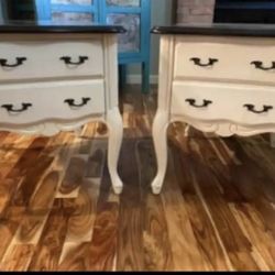 Beautiful Pair of French Provincial Side Tables 