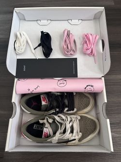 Travis Scott x Air Jordan 1 Retro Low OG SP PS 'Reverse Olive