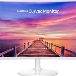 SAMSUNG 27" CF391 Curved FHD 1080P LED Monitor, White - 1800R Curvature, Full HD 1920 x 1080 Resolution, 16:9 Aspect Ratio, 4 ms Response Time, 3000:1