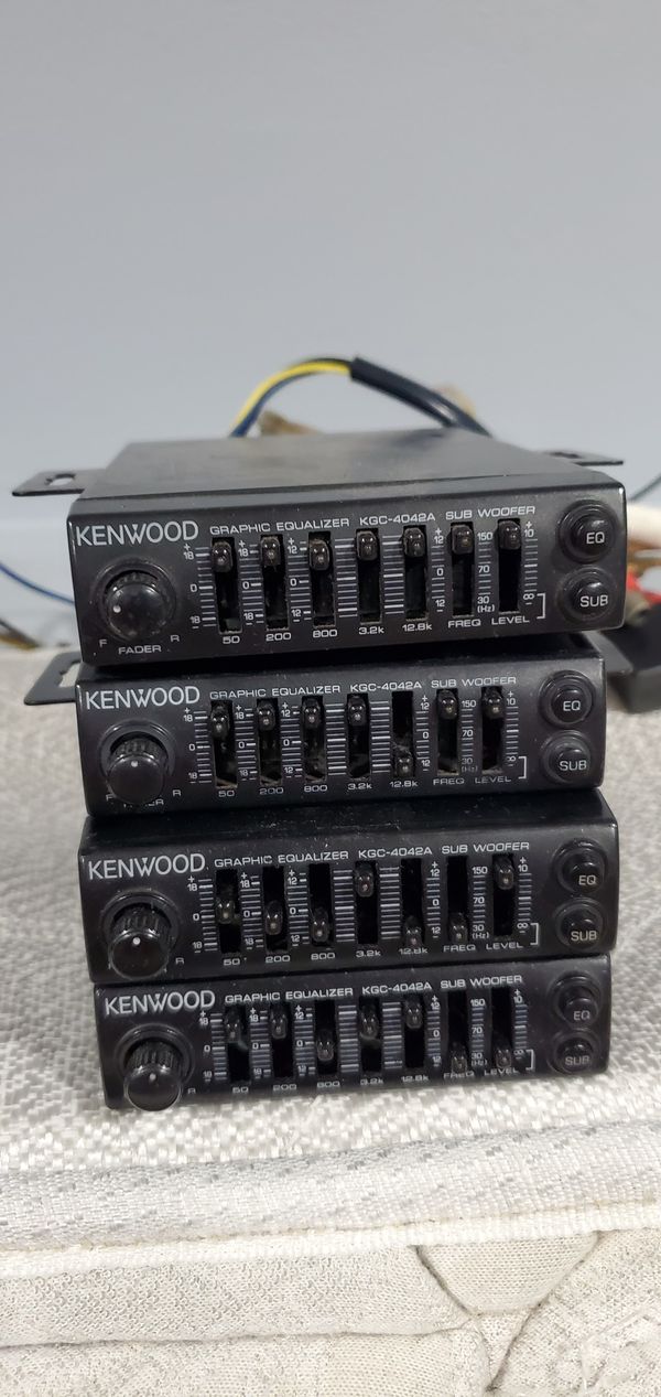 Kenwood Kgc 4042a equalizer w/ subwoofer 150 each for Sale in Winfield
