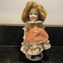 Vintage Savannah of the Mounties Shirley Temple 8” Doll with Stand by Ideal