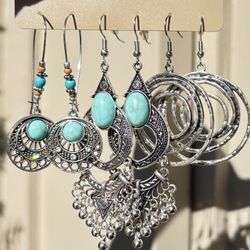 Bohemian Style Silver Plated  jewellery Set