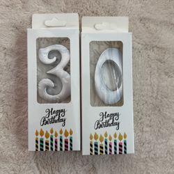 30th Birthday Candles